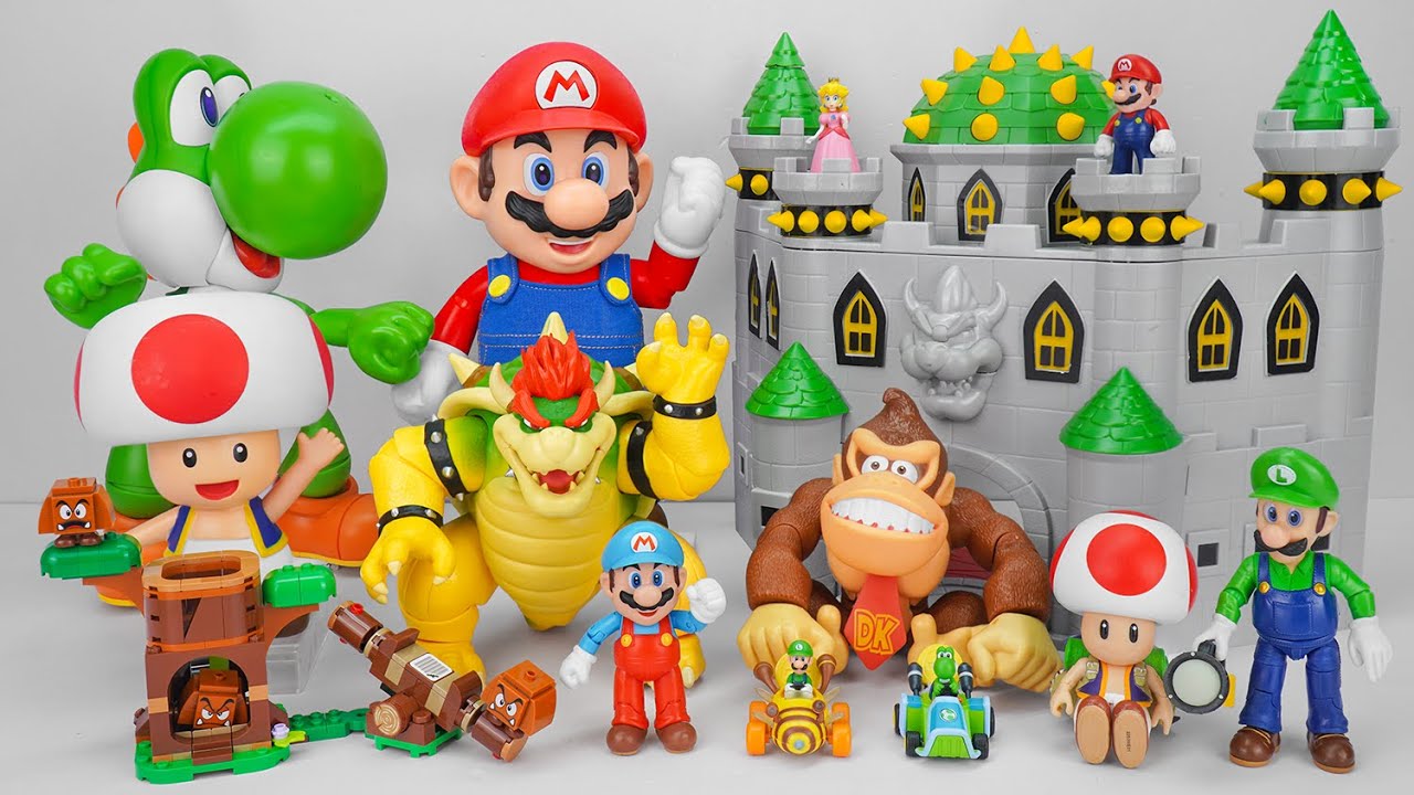97 Minutes of Satisfying ASMR Unboxing 🐢 Super Mario Bros Nintendo Deluxe Bowser's Playset
