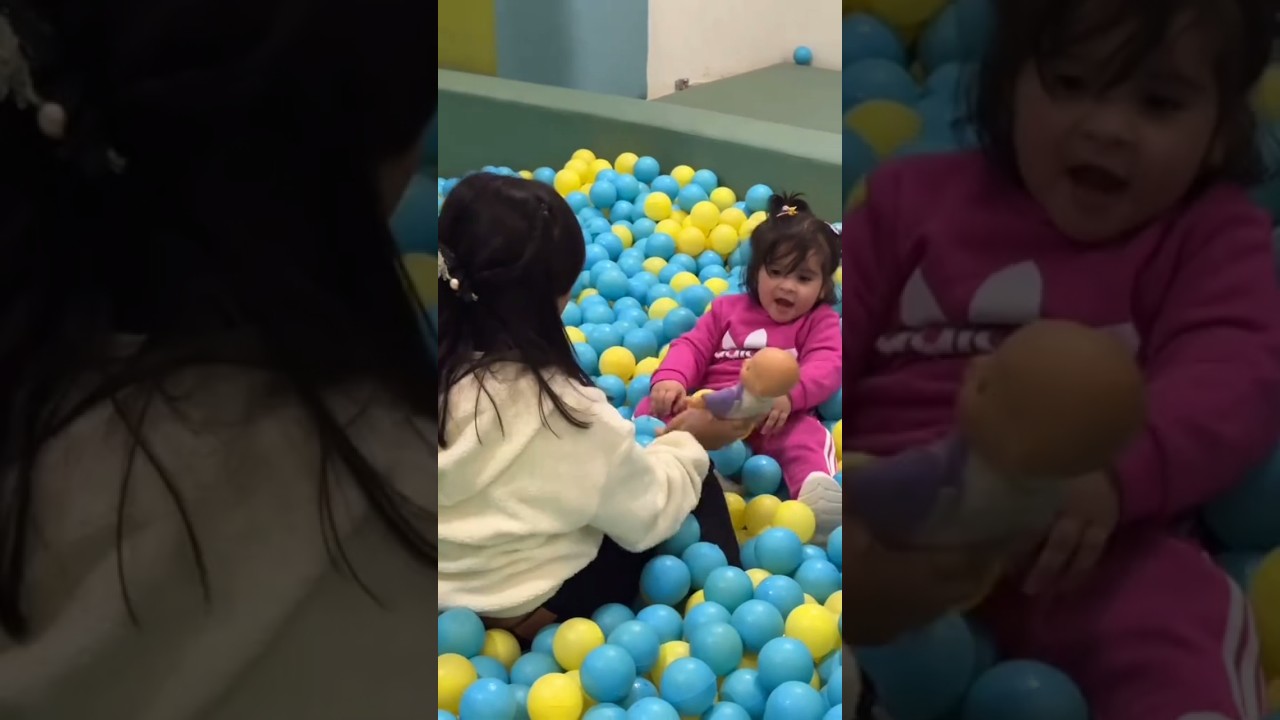 Aiman Khan ki bati miral or minal Khan ka beta Hassan duno game khal rhy ha 