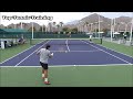 Ferrer-Robredo Training | Indian Wells 2015 | Court Level View