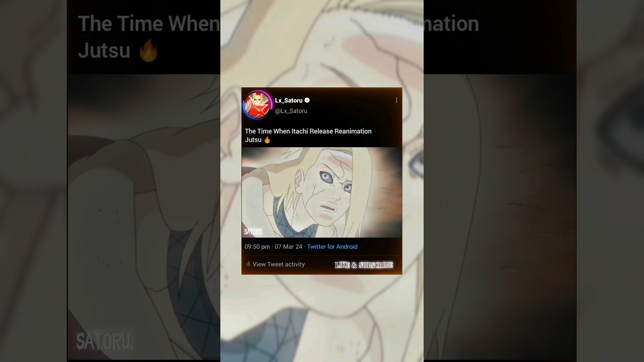 The Time When Itachi Release Reanimation Jutsu! 🔥