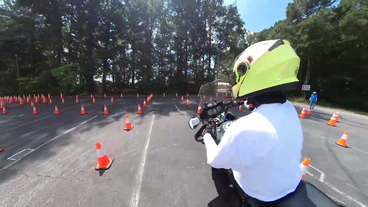 Cops and Cones Civilian Run - On Bike Camera View