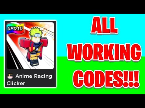 NEW* ALL WORKING CODES FOR ANIME RACE CLICKER 2022! ROBLOX ANIME RACE  CLICKER CODES 