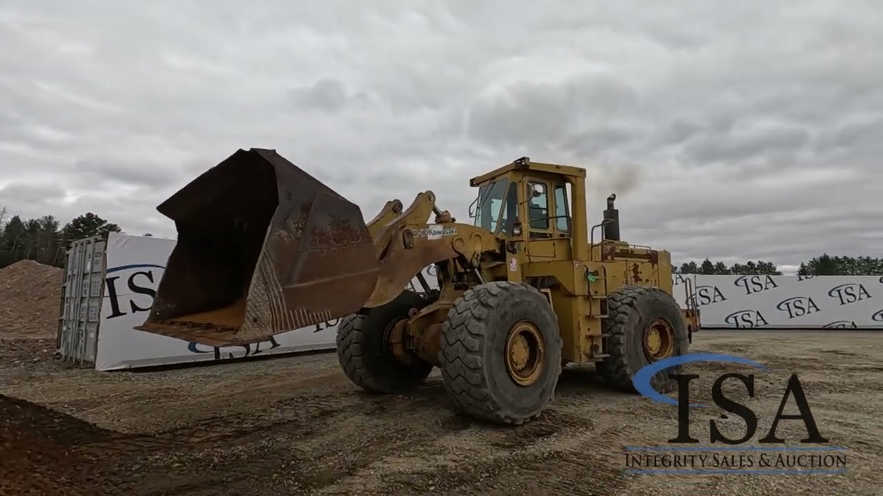 47404 - Kawasaki 95Z Wheel Loader Will Be Sold At Auction! - YouTube