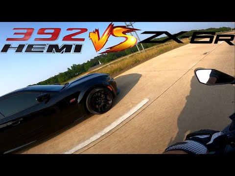 ZX6R vs Charger 392 Scatpack | ZX6R, Ducati, Yamaha - YouTube