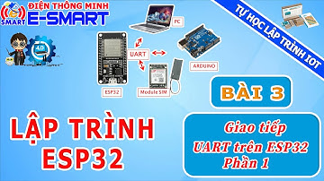 Lập trình ESP32 - Bài 3.1 - Cách sử dụng giao tiếp UART trên ESP32 - Tự học lập trình IOT