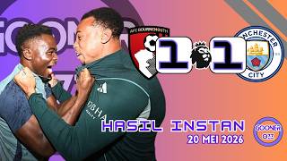 Momen Haru Penantian 22 Tahun Selesai! - Hasil Instan (BOU 1-1 MCI)