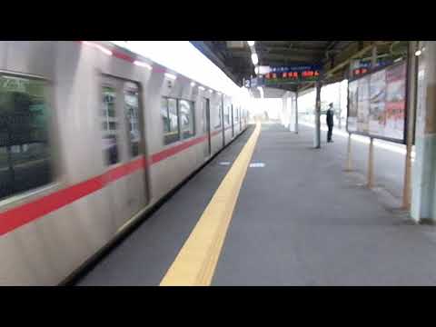 名鉄神宮前駅2番線　準急新可児行き到着