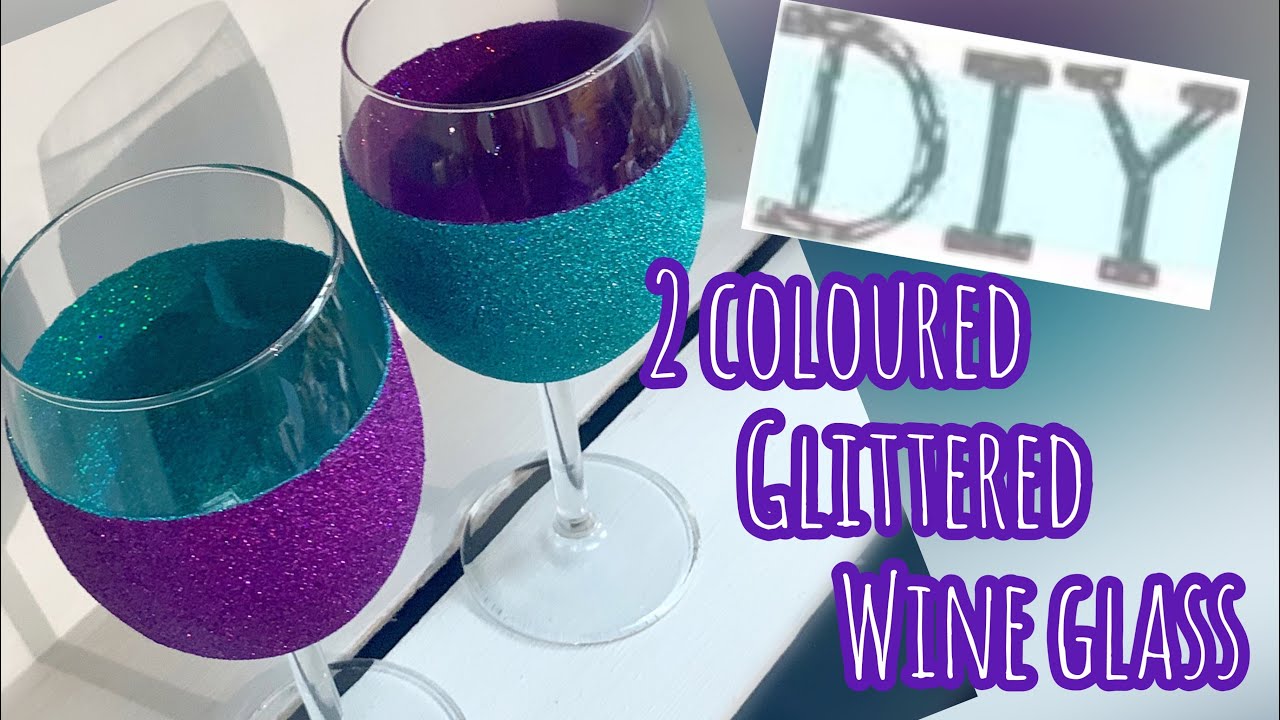 How to Make Glitter Wine Glasses