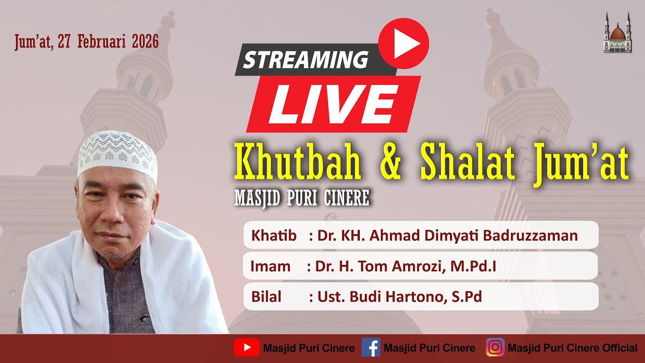 🔴 [LIVE] KHUTBAH & SHALAT JUMAT | Khatib :  Dr. KH Ahmad Dimyati Badruzzaman