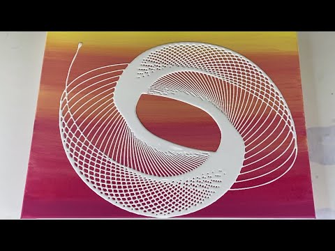 How To Create a PENDULUM PAINTING over a Rinske Douna Blending Technique / 3500 Subscriber GIVEAWAY