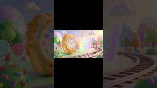 ABC Song Train Adventure in Candy Land I HunnyBunny Nursery Rhymes  #Shorts