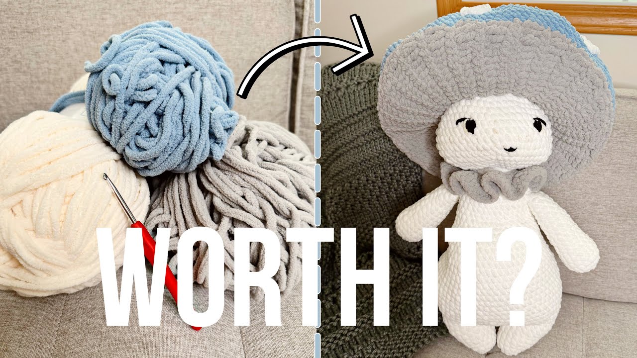 I Tried the Viral Crochet Mushroom Guy (Super Satisfying Result!)
