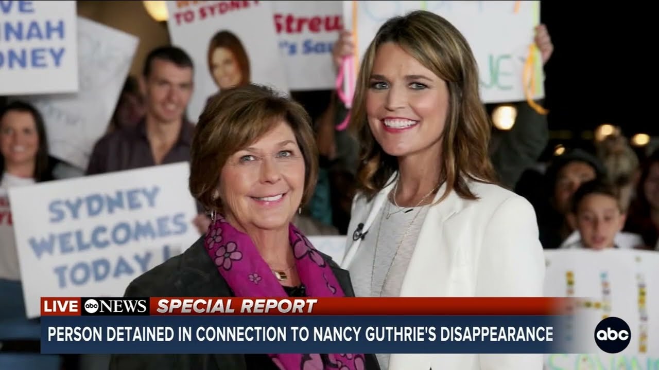 Person detained for questioning in Nancy Guthrie abduction, official says