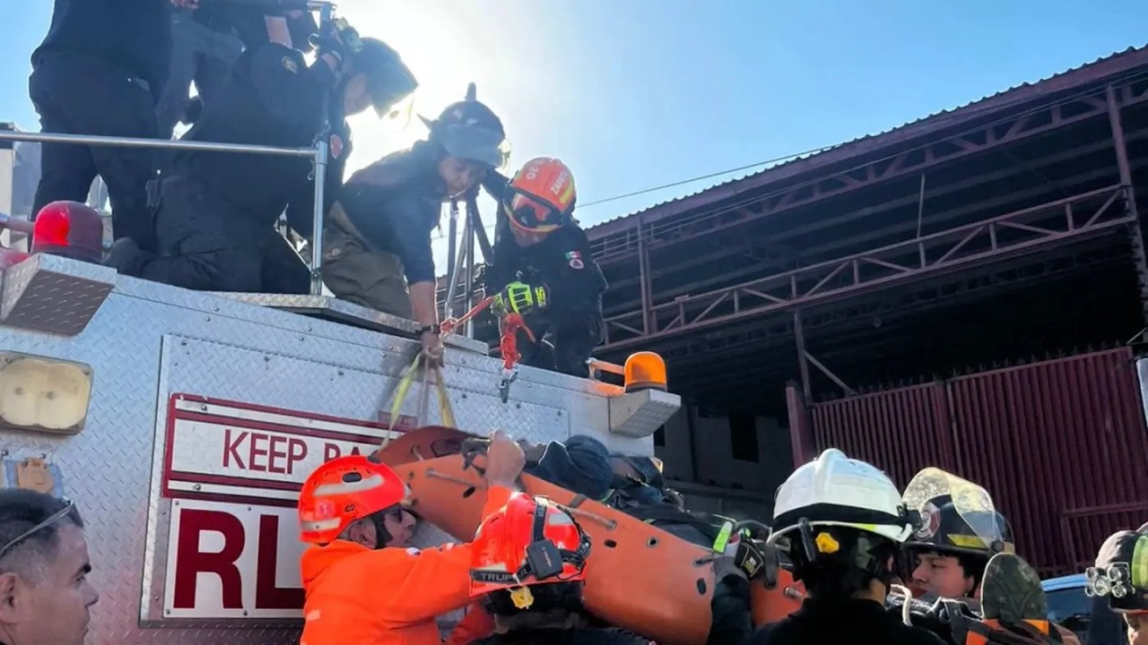 Hombre Resulta Lesionado Tras Caer de una Losa en Guadalupe, Nuevo León
