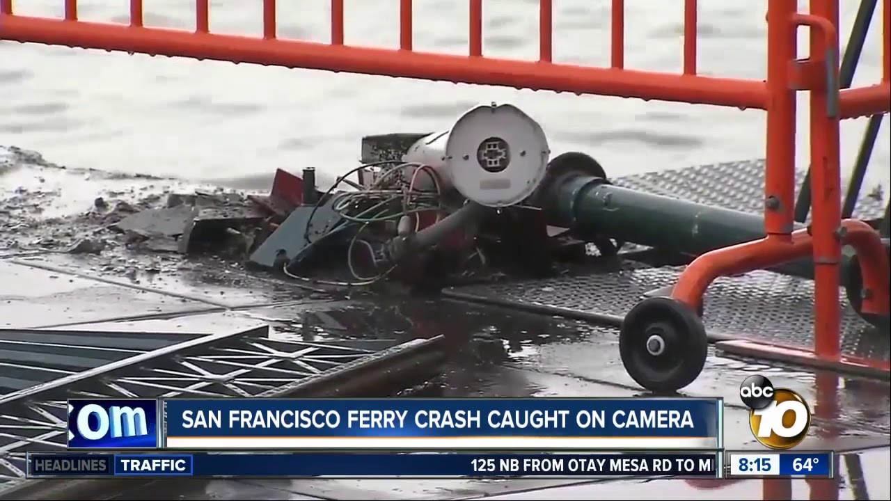 San Francisco ferry crash caught on camera