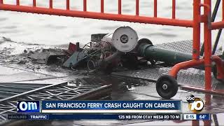 San Francisco ferry crash caught on camera