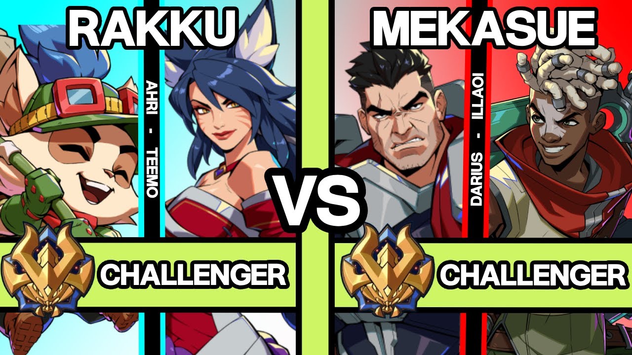 2XKO ▰ MEKASUE (Darius/Illaoi) vs RAKKU (Ahri/Teemo) ▰ 2XKO Pro Replays