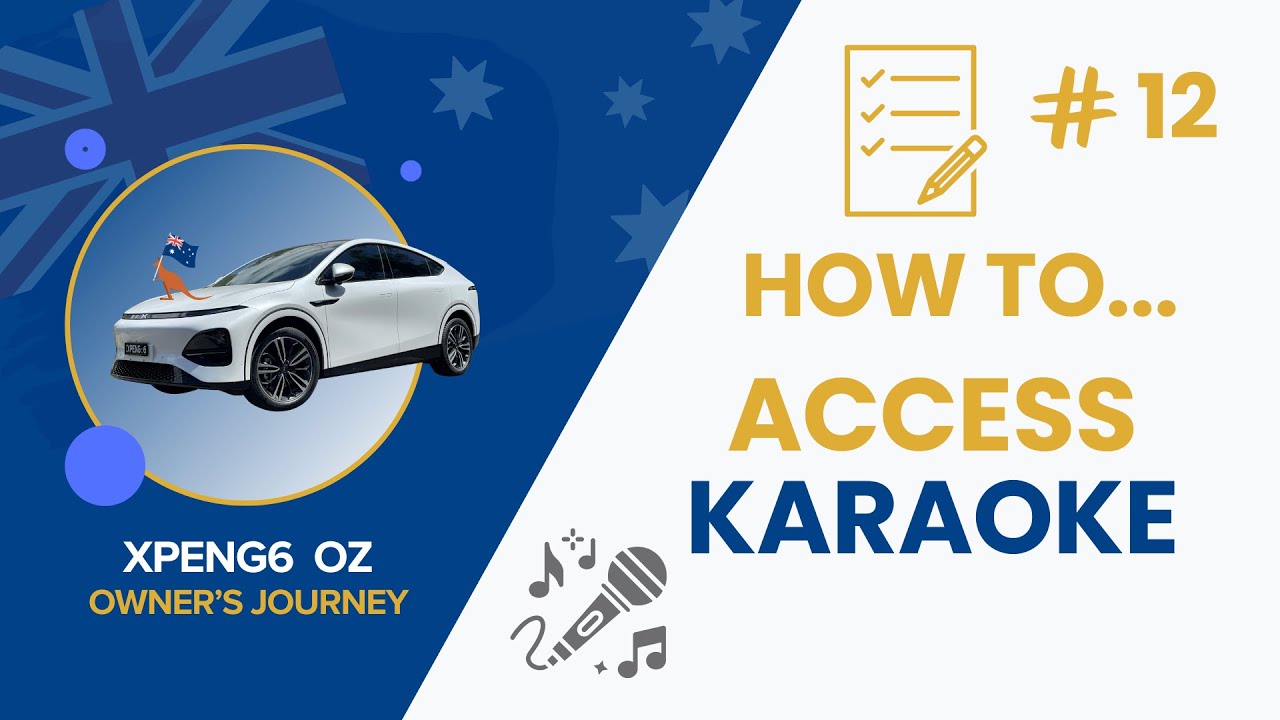 XPENG G6 | How to Access The Karafun (Karaoke) Feature in The
