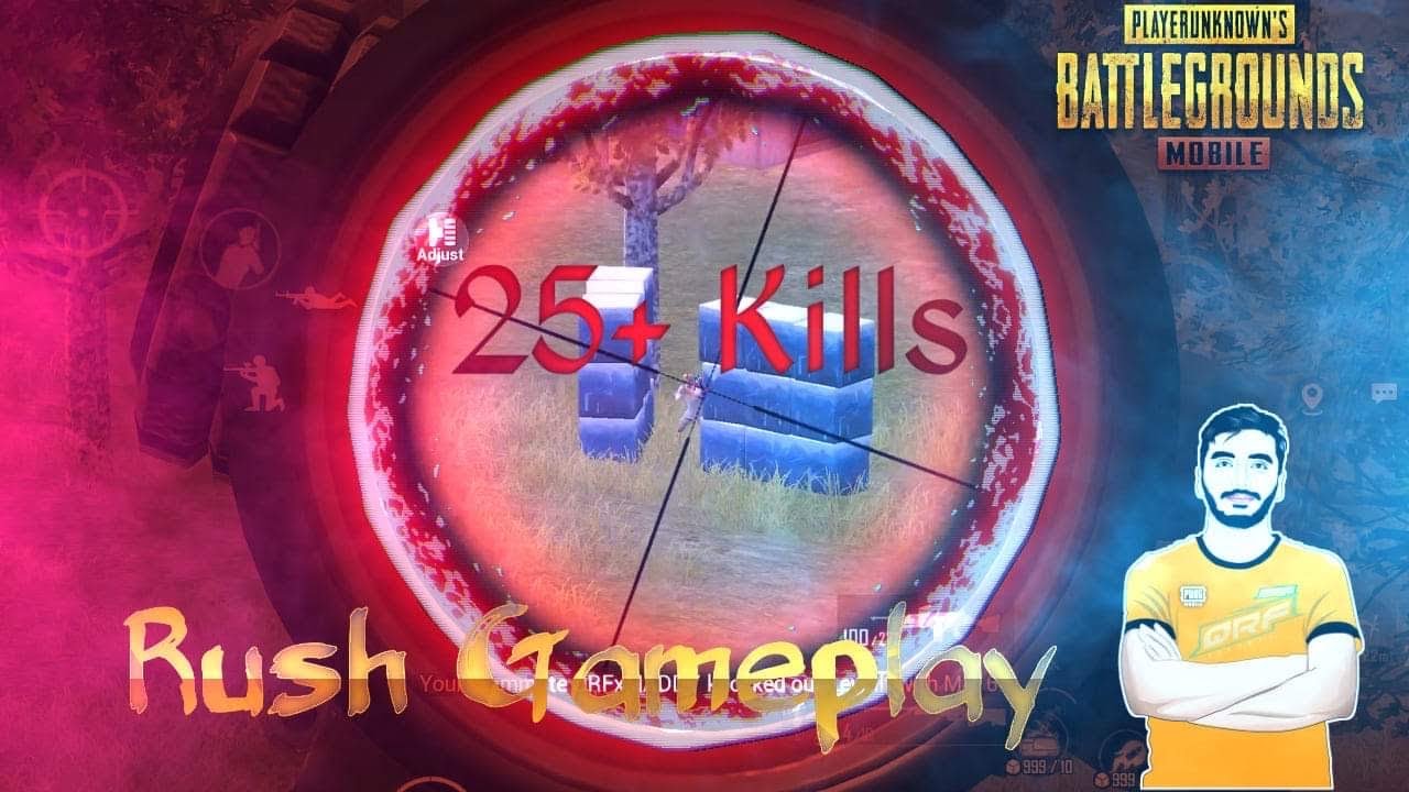 Pubg Mobile | Rush GamePlay | Erangel | Runic Power | 25 + Kills | QRF RIPPER