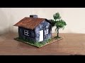 LINDA E FCIL!! Maquete Casinha de Pedra - DIY EASY Stone HOUSE MODEL - COMO HACER Casa De Piedra