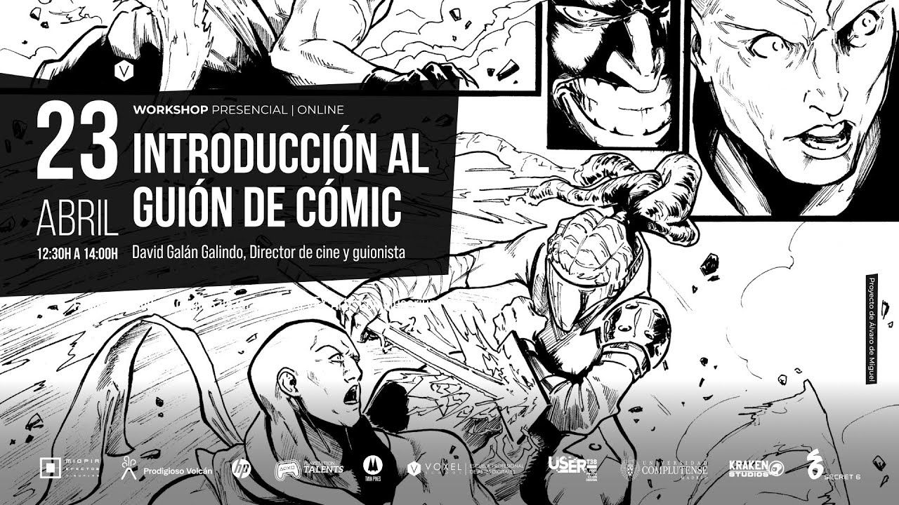 Master Class Introducción al guión de cómic - David Galán - 23 de abril