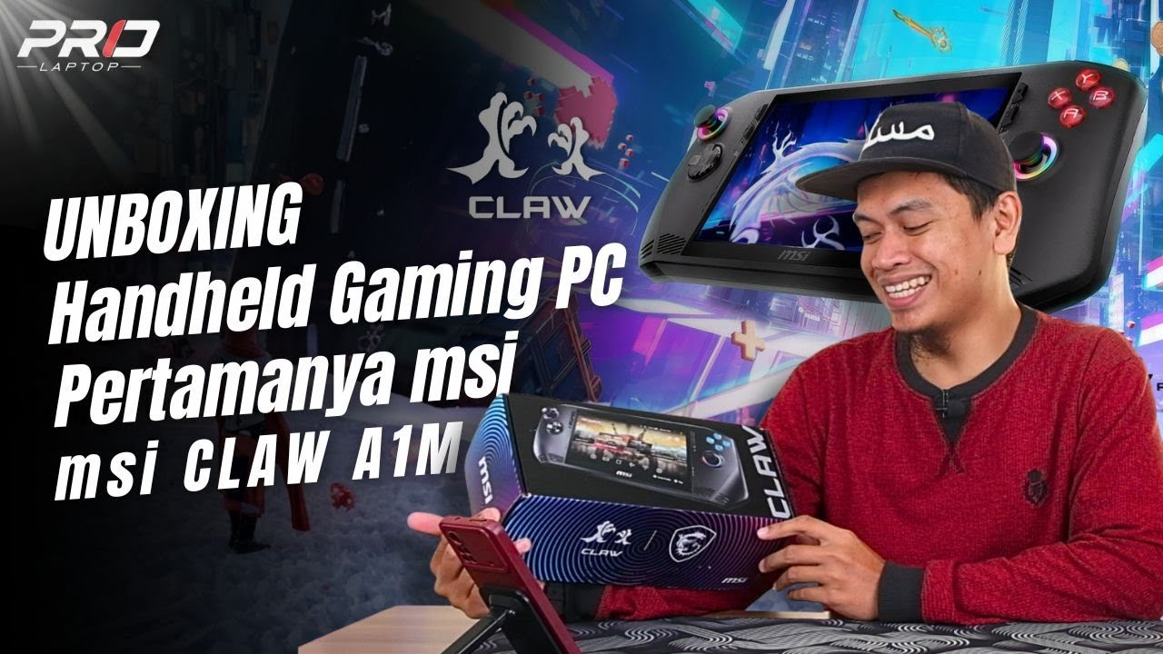 Unboxing Handheld Gaming PC , Pertamanya msi, CLAW A1M, Ultra 7 155H, Intel Arc, 16/512GB