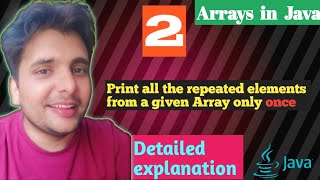 2) Print the duplicates only once #leetcode #hakerrank #coding #java