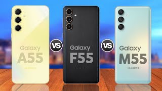 Samsung Galaxy A55 5G Vs Samsung Galaxy F55 5G Vs Samsung Galaxy M55 5G