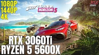 Forza Horizon 5 | Ryzen 5 5600x   RTX 3060Ti | 1080p, 1440p, 4K benchmarks!