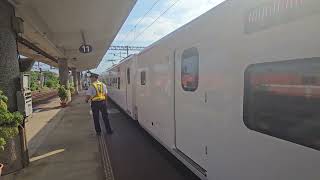 【台鐵】232次 往壽豐 EMU3000型 新自強 列車離站 拍攝地點：宜蘭車站站內拍攝