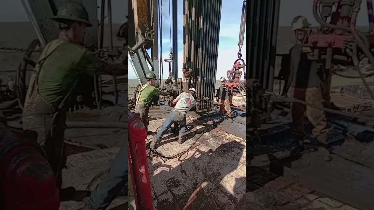 Pulling Drill Pipe service Rig 