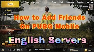 How to Add Friends on PUBG Mobile English Server 2018 screenshot 1