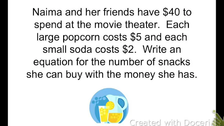 Writing Equations From Word Problems