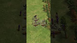 Wolf Attacks… He Traps It Instantly (AoE2 Pro Quick wall) #aoe2de#ageofempiresdefinitiveedition