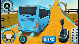 Crazy Bus Mega Ramp Stunt Racing 🚍 Impossible Sky Tracks Challenge | Bus Simulator 2025 Gameplay screenshot 5