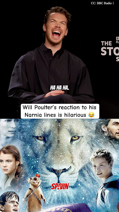 Will Poulter’s reaction to his Narnia lines is hilarious #narnia #thechroniclesofnarnia #funny