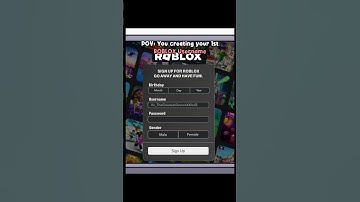 POV: Creating your 1st ROBLOX Username #roblox