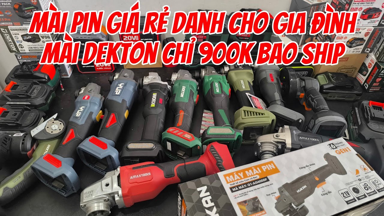 Máy mài hukan tốc cao giá chỉ 420k . Combo máy mài kèm pin 8ah 900k bao ship