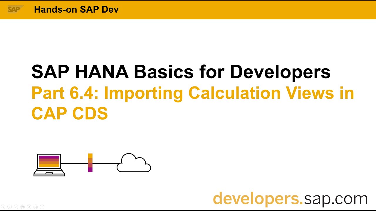 SAP HANA Basics For Developers: Part 6.4 Importing Calculation Views in CAP