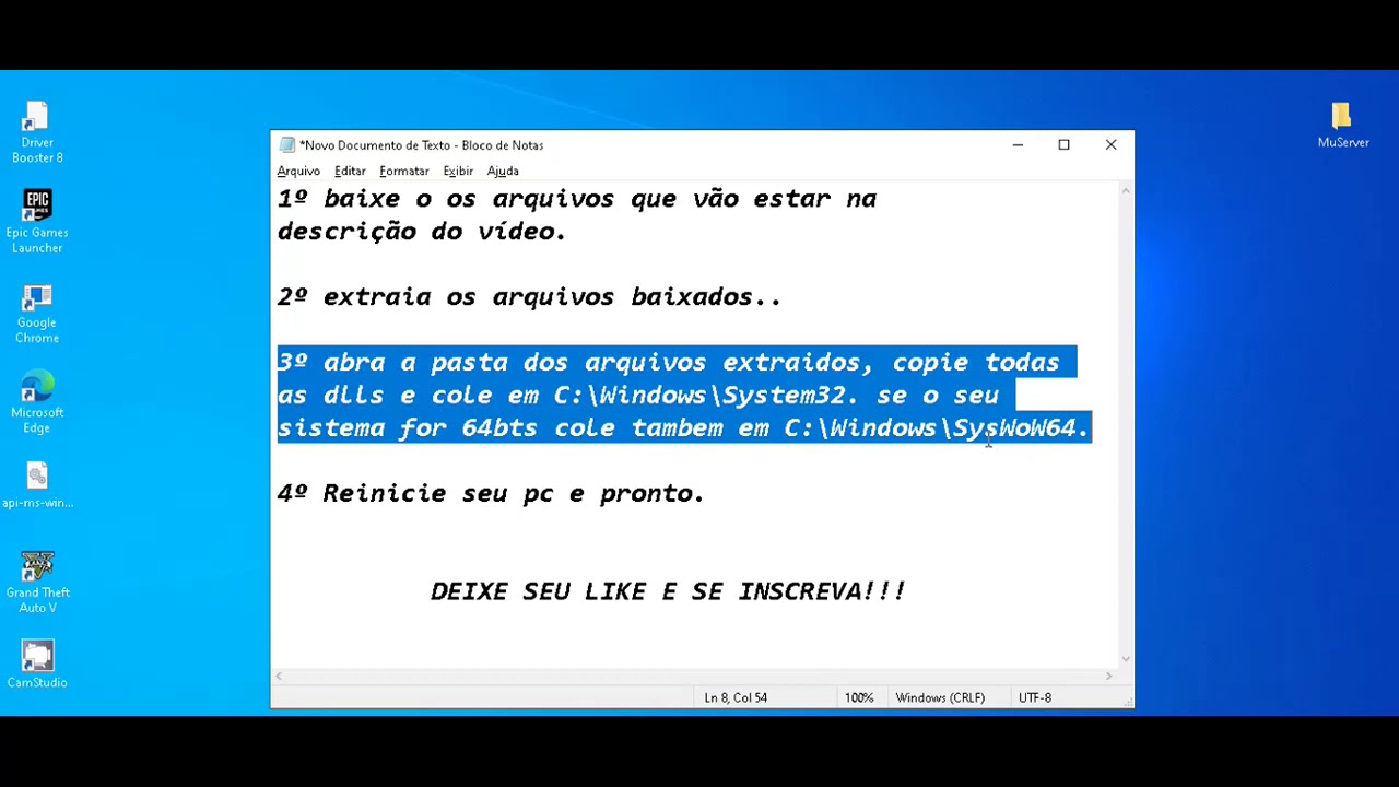 Erro Epic Games 0xc00007b Launcher Resolvido Youtube
