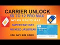 IPHONE UNLOCK CARRIER LOCK 5S TO 12 PRO MAX WITHOUT JAILBREAK SUPER FAST WAY IOS 12.5.2-14.4.2