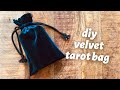diy velvet tarot bag // making a bag for the tarot of the divine