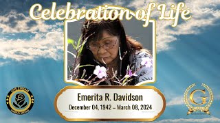 Celebration of Life for Emerita R. Davidson
