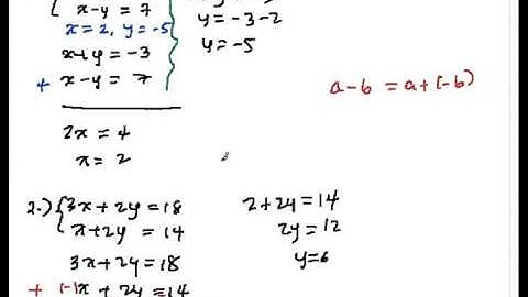 SE04 Systems of Linear Equations - Elimination Part 1
