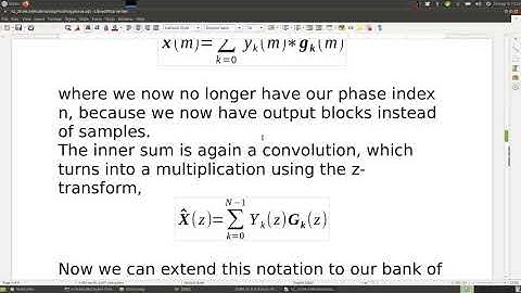 Lecture Multirate Signal Processing, Part 12