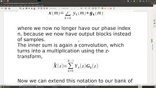 Lecture Multirate Signal Processing, Part 12