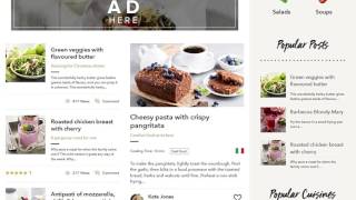 Food Blog - WordPress theme for personal food recipe blog