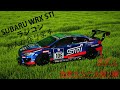 SUBARU WRX STI ラジコン ボディの色塗り/シール張り編