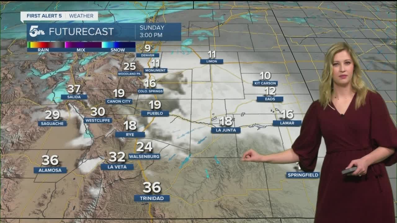 Very cold, cloudy, with light snow on Sunday - YouTube