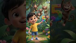 1 to 10 Counting Song for Kids 🧮 | Learn Numbers with Fun 🎵 | Hindi Nursery Rhymes | Kids Shorts
